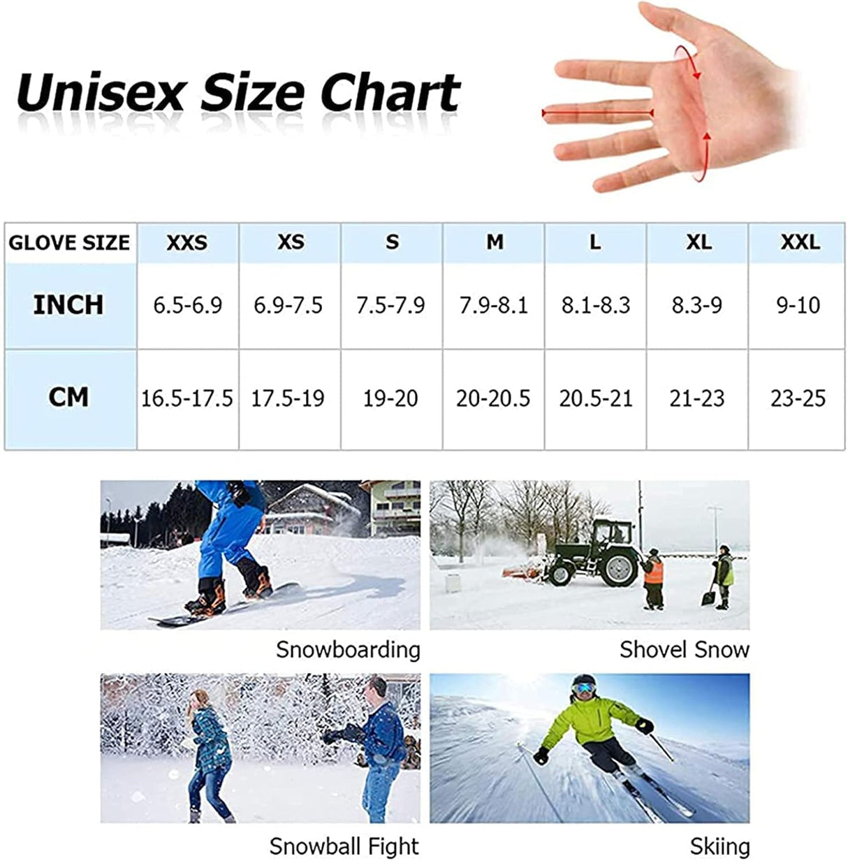 🧤 RONGJJTJQ Heiz-Handschuhe Größe M