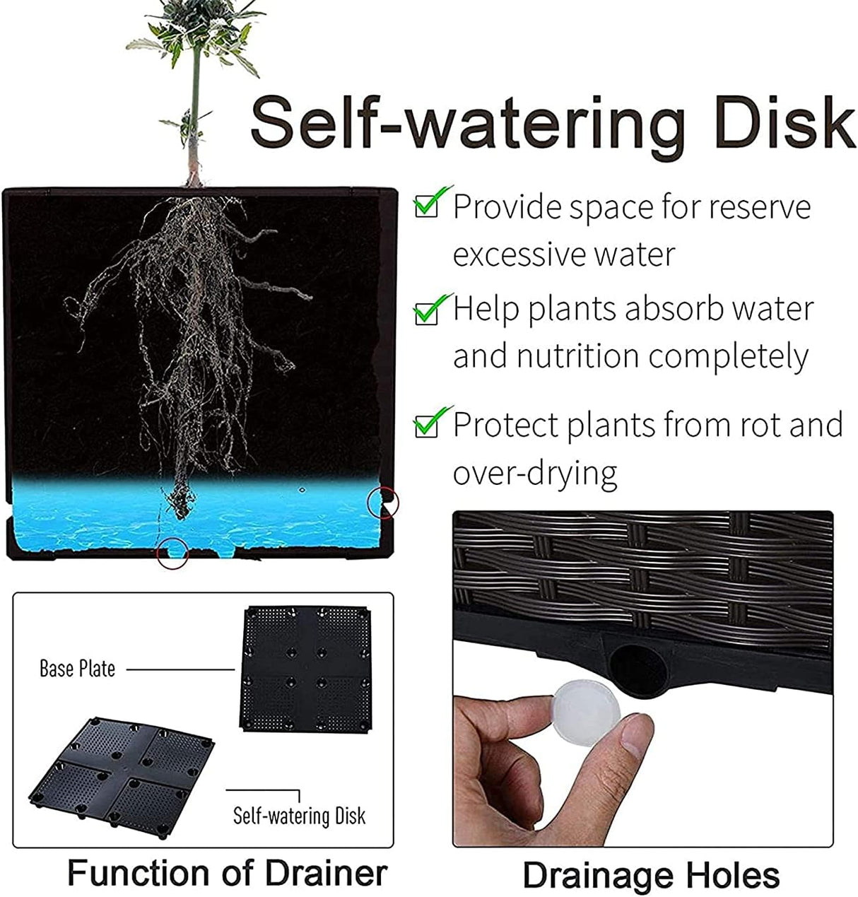 🌱 GCSQF Hochbeet mit 3 Pflanzgefäßen