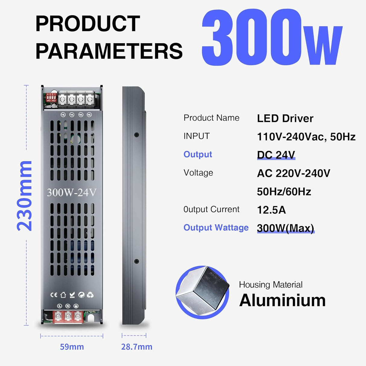 💡 GEEKLUX LED Netzteil 24V dimmbar