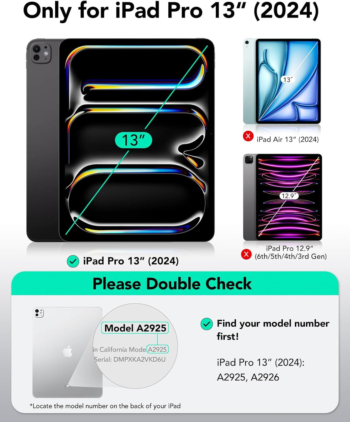 📱 ESR iPad Pro 13" Hülle M4 (2024) - B-Ware!