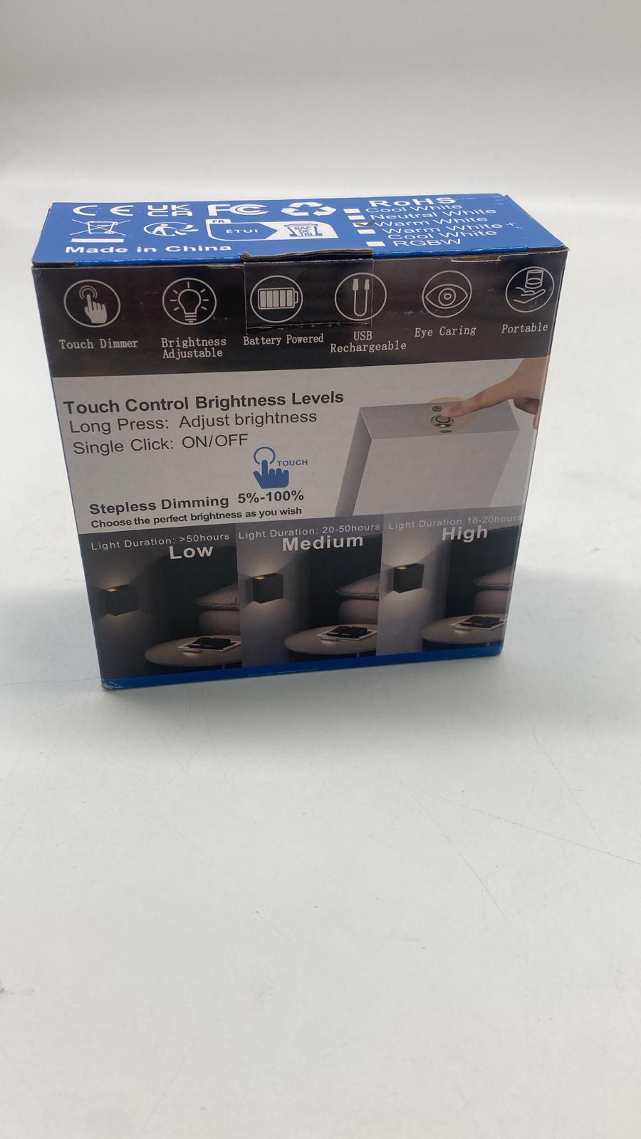 💡 Lightess LED Wandleuchte – Kabellos & Touch-Dimmbar