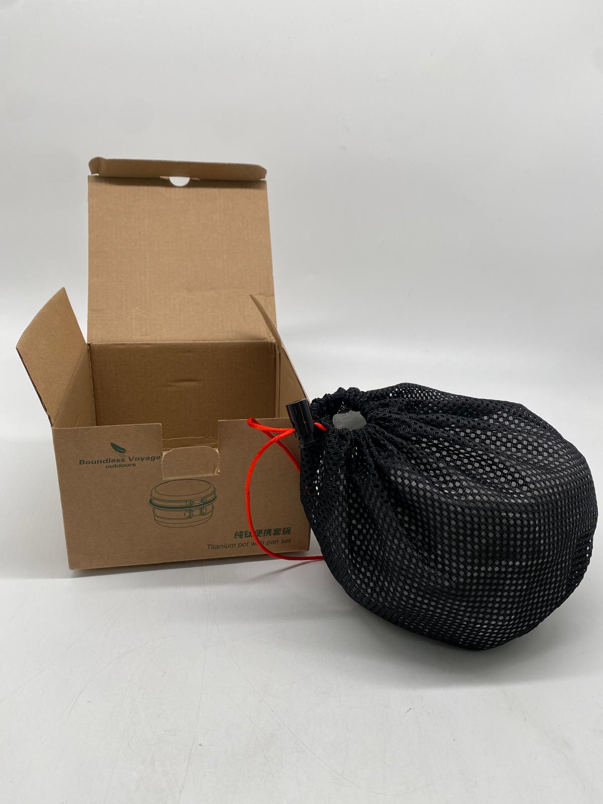 🏕️ Boundless Voyage Titantopf Set – 1000 ml + 500 ml, ultraleicht - B-Ware