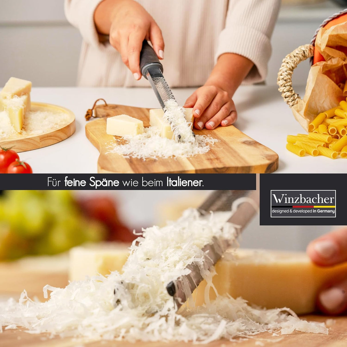 🌸 Winzbacher Premium Zester Reibe – Flower Purple (Lila) (B-Ware)