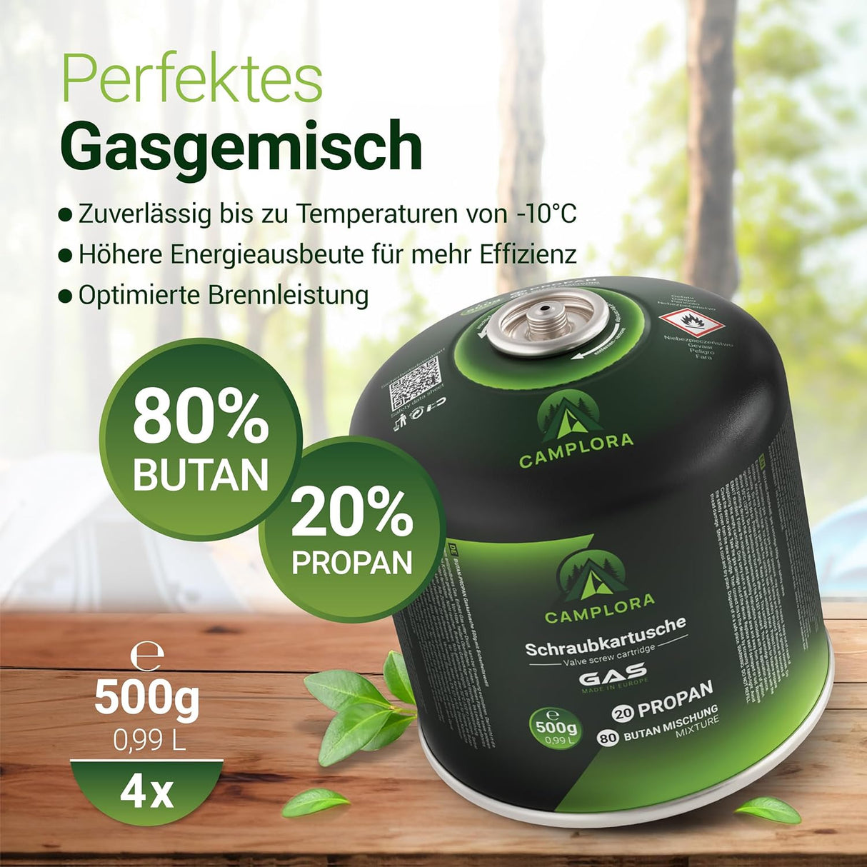 🔥 CAMPLORA 500g Gaskartusche