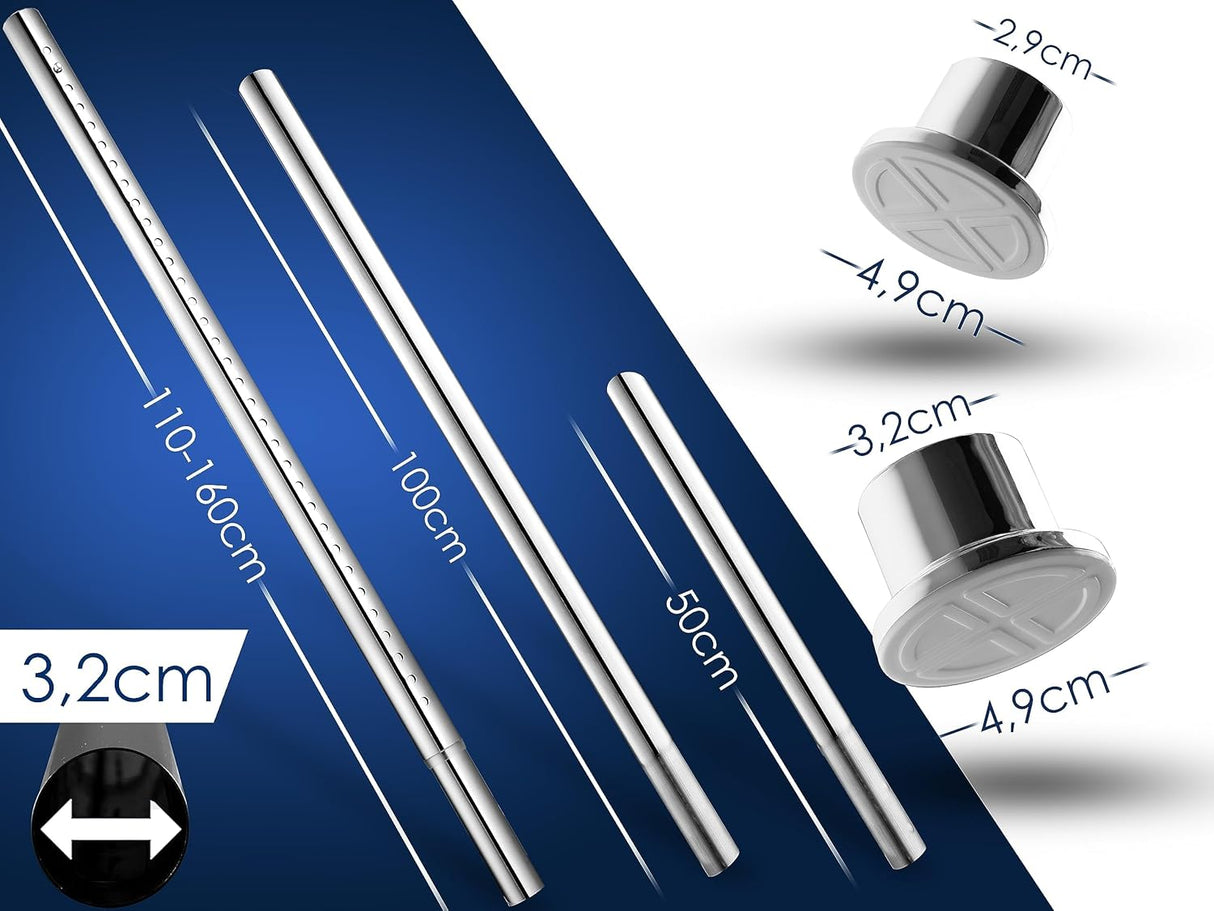 🪟 Teleskop-Gardinenstange 260–310 cm