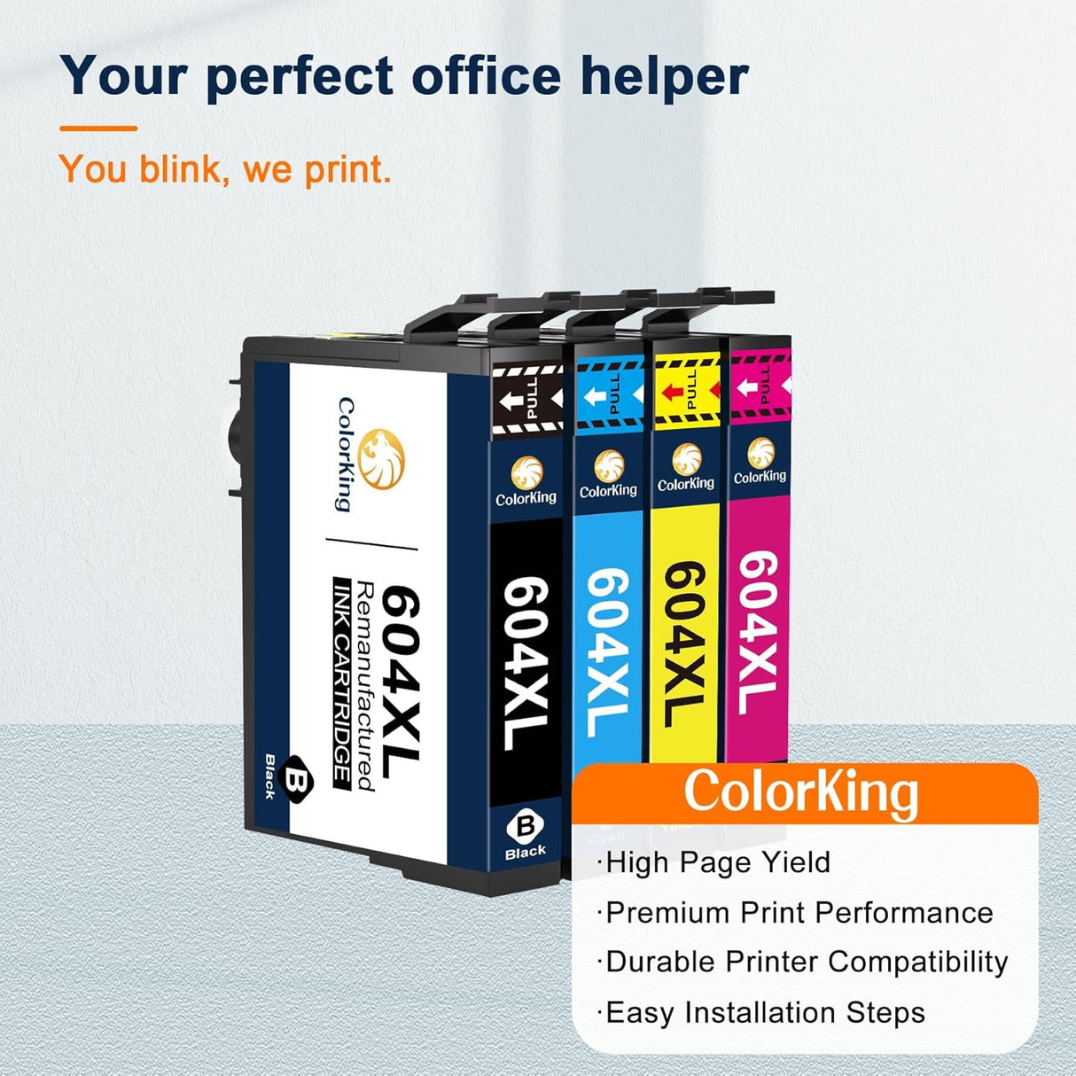 🖨️ ColorKing 604 XL Patronen-Set (4er-Pack) – B-Ware!