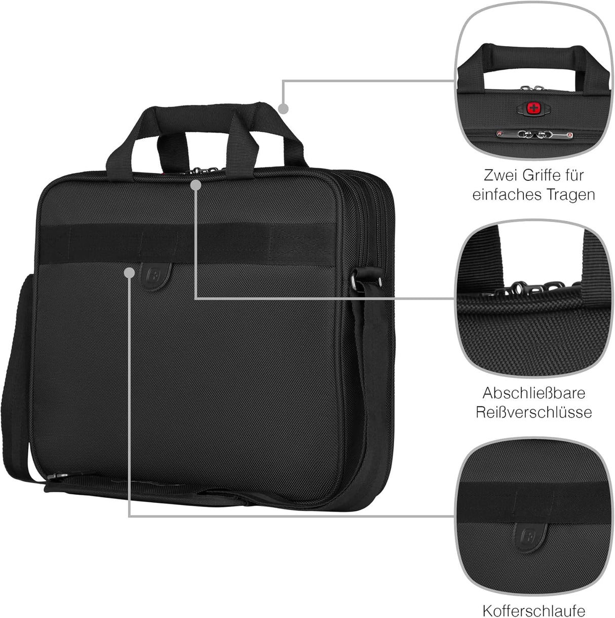👜 WENGER Sensor Laptop-Aktentasche