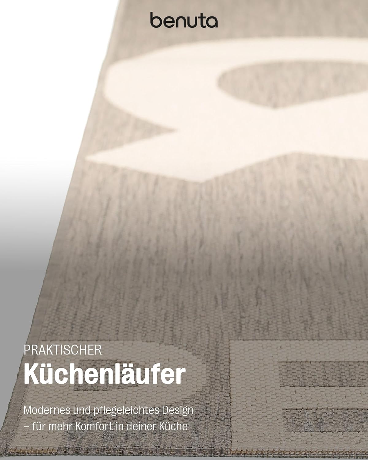 🧼 Benuta Küchenläufer Grau 80x200 cm