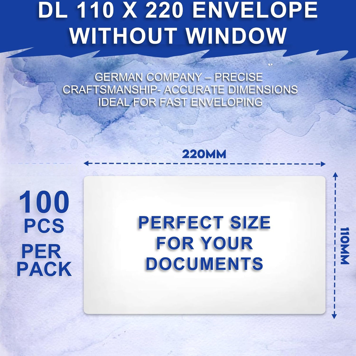 📨 100 DIN Lang Briefumschläge