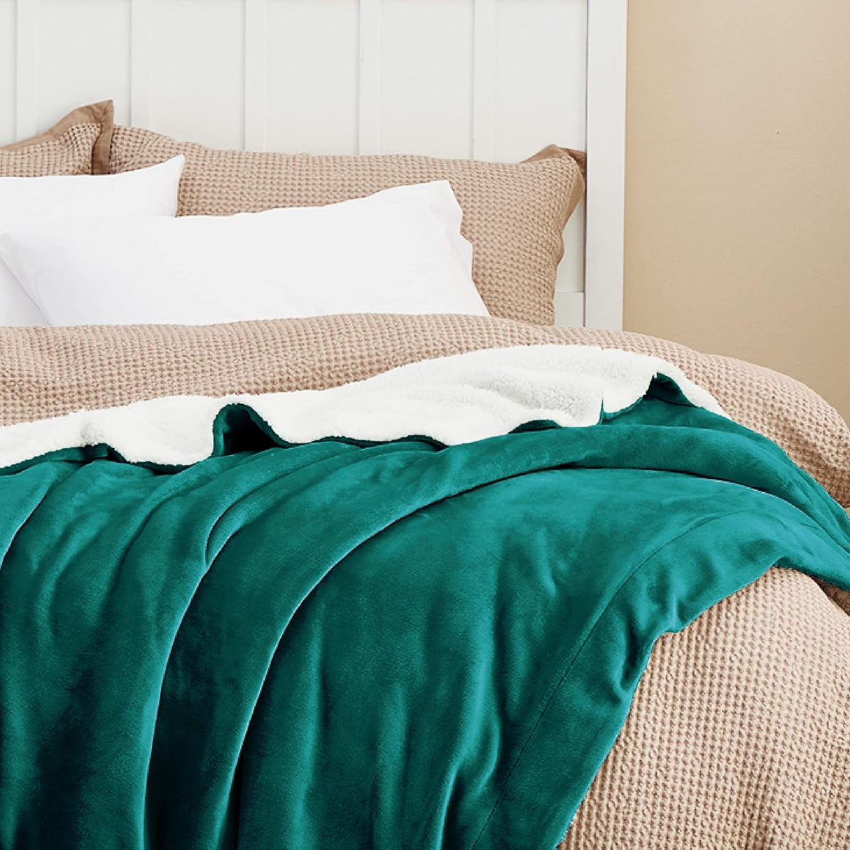 🛏️ BEDSURE Sherpa Kuscheldecke 220x240cm – B-Ware!