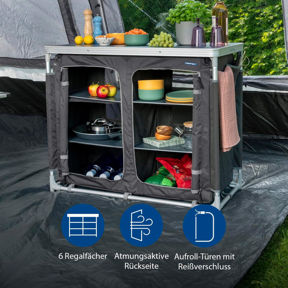 ⛺ Campart Camping Küche Madrid KI-0734 – B-Ware!