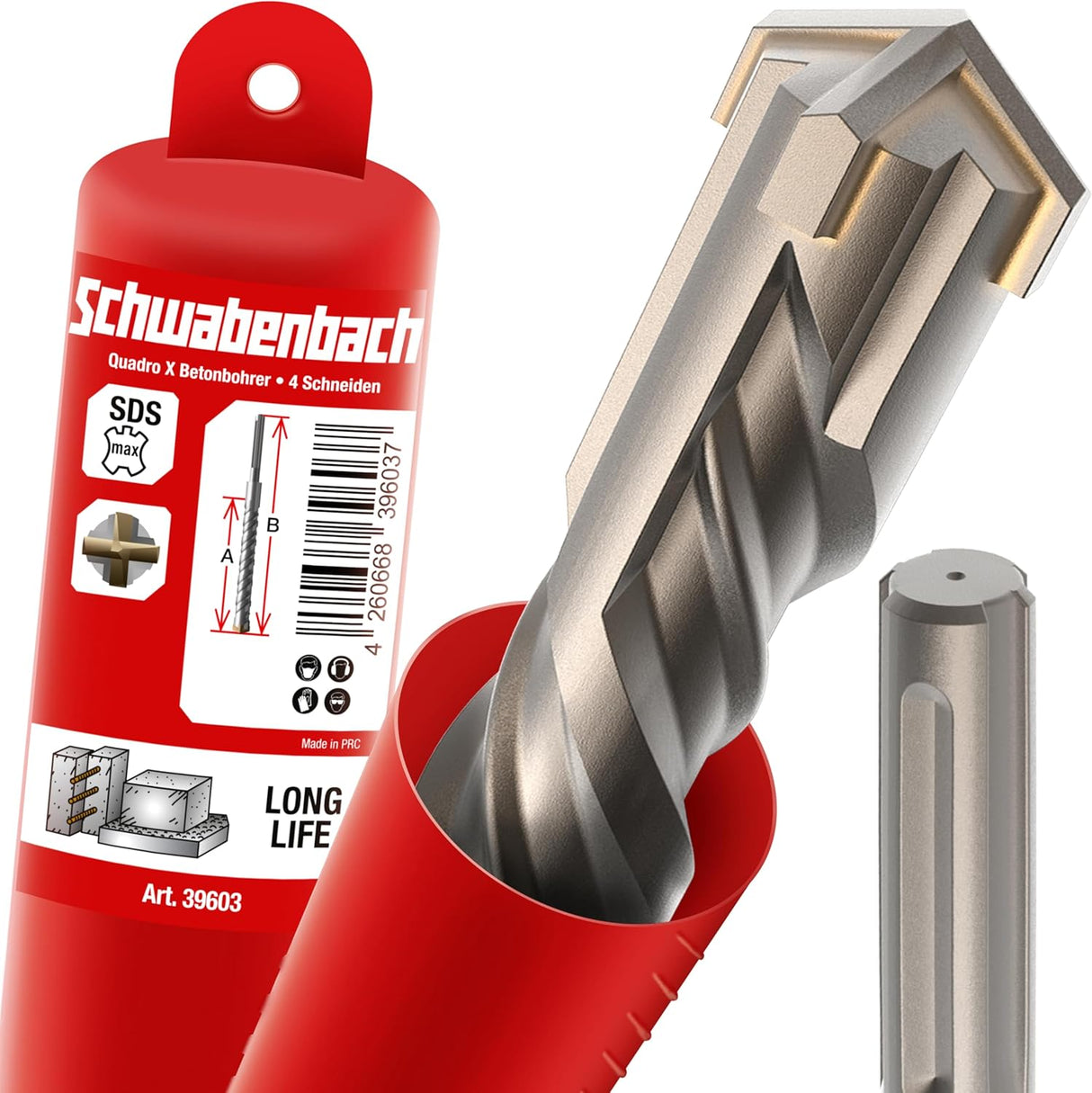 🛠️ SCHWABENBACH® SDS Max 35 × 600 mm – B-Ware!