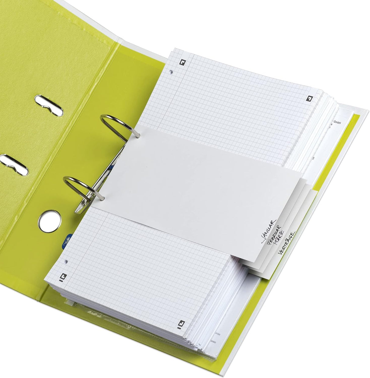 📑 Oxford Trennstreifen Karton, weiß – 100 Stück