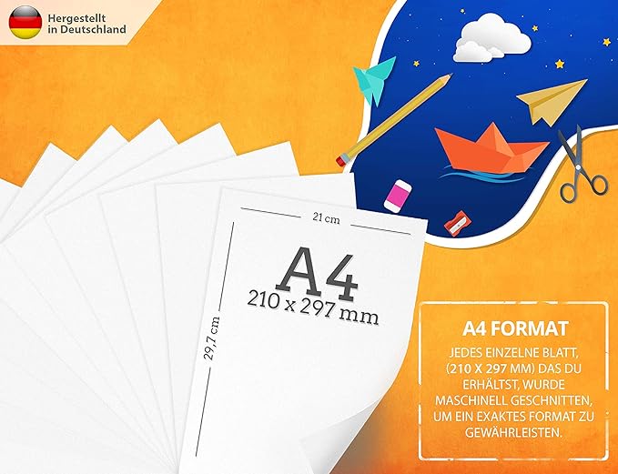 🎨50 Blatt Fotokarton 300g/m² – PREMIUM PAPIER