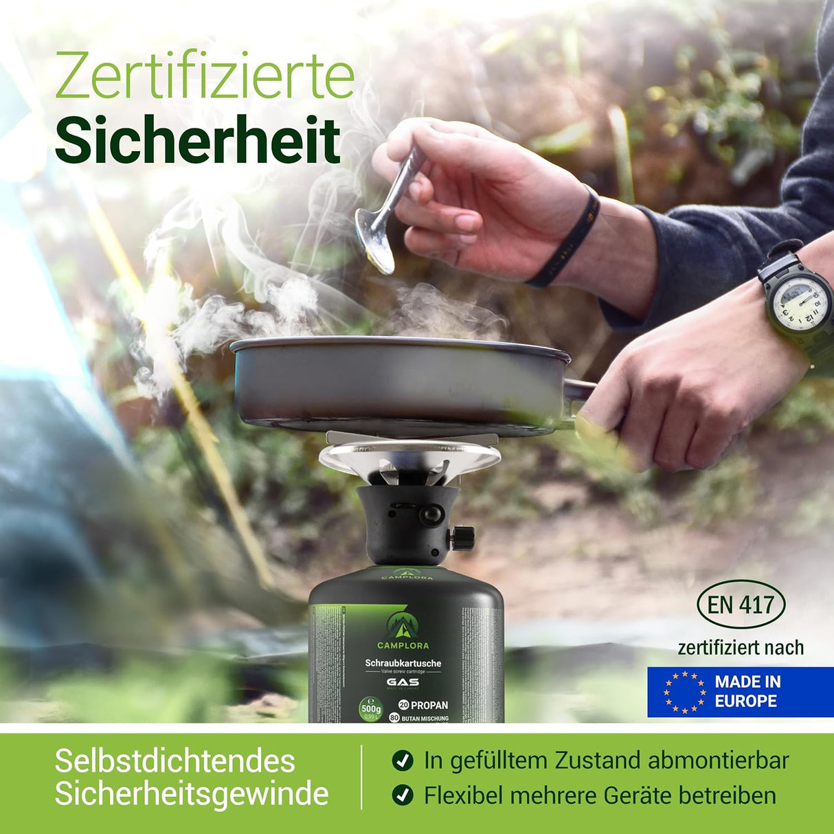 🔥 CAMPLORA 500g Gaskartusche