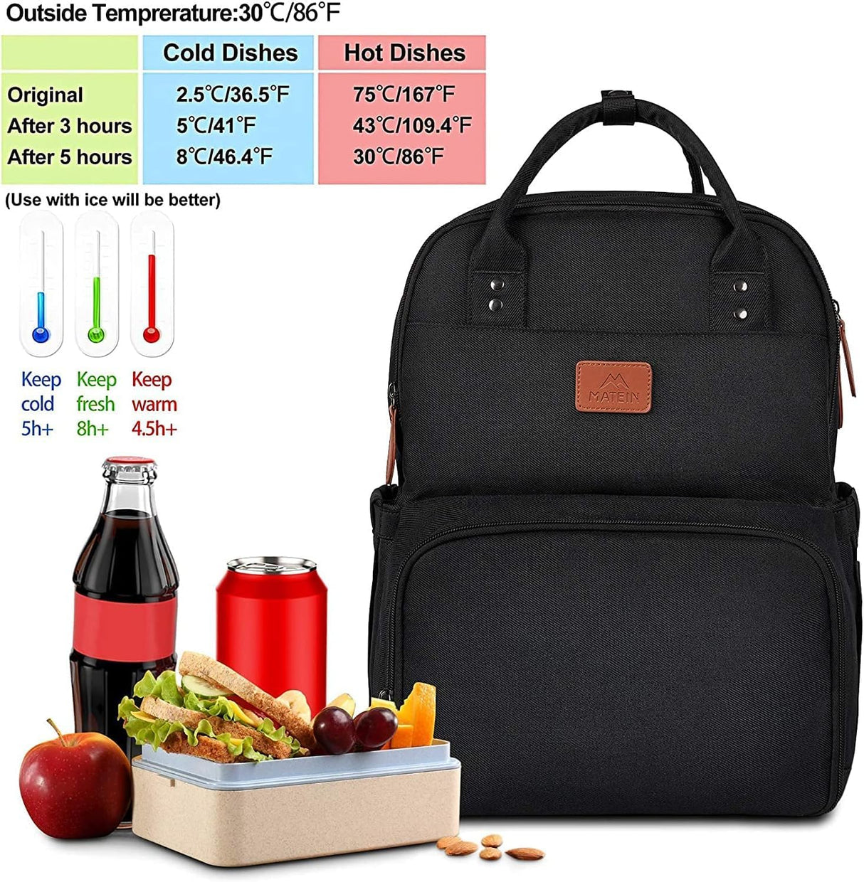 🌟 MATEIN Laptop Lunch Rucksack – 17 Zoll