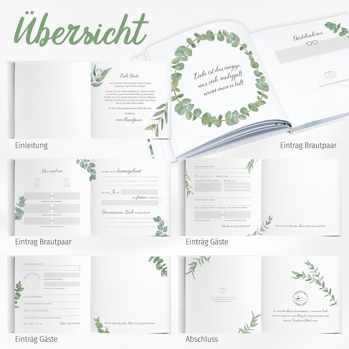 💍 Gästebuch zur Hochzeit – „Deine Traumhochzeit“ ✨
