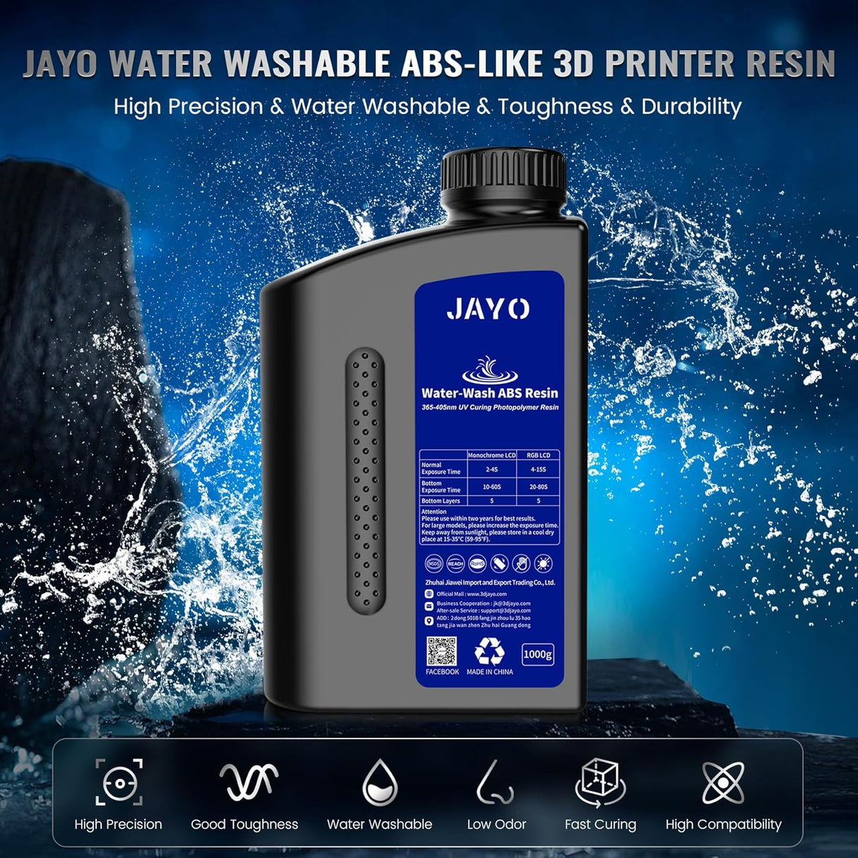 🧪 JAYO Resin 3kg ABS Water Washable