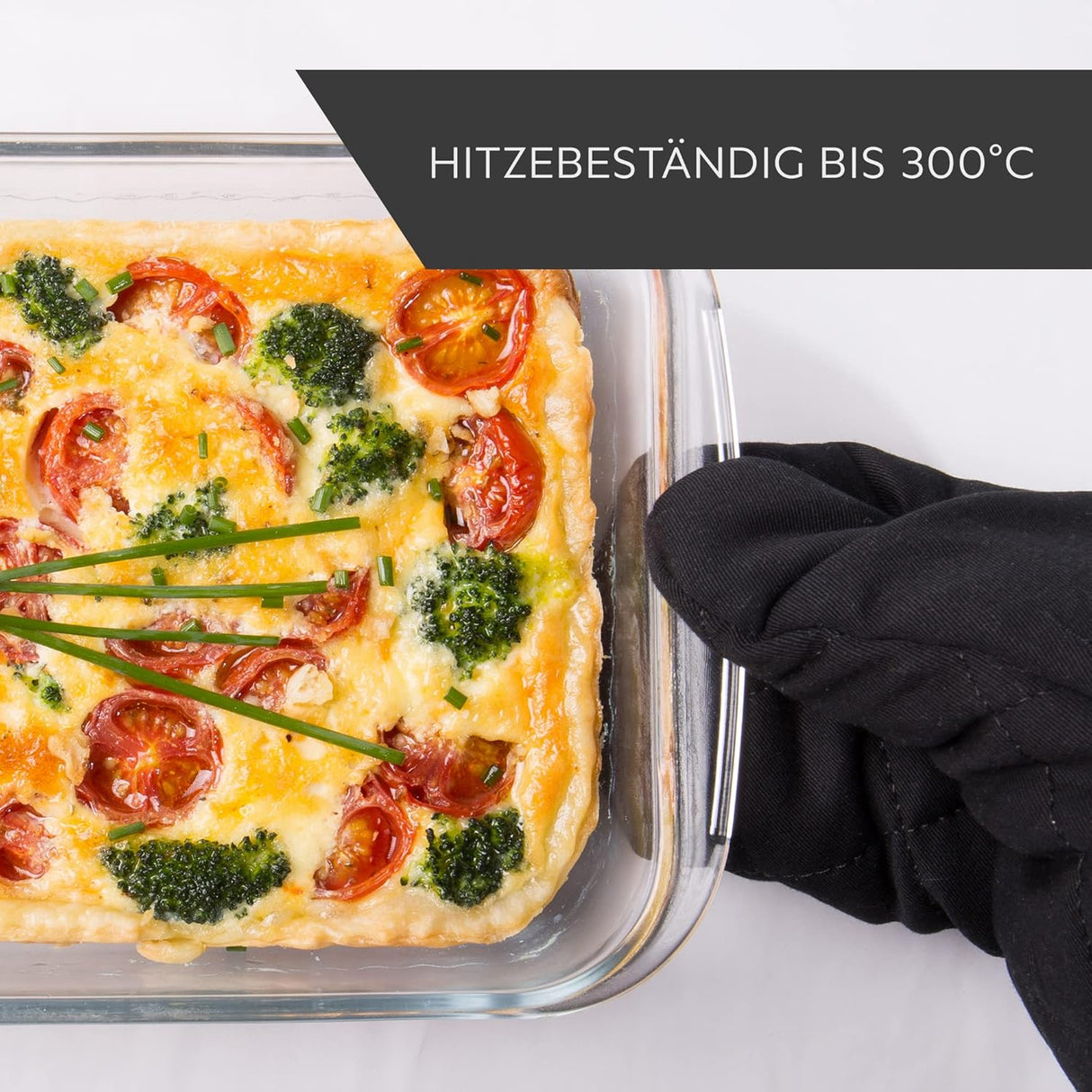 🍲 HEYNNA® Glas Auflaufform 1,6L