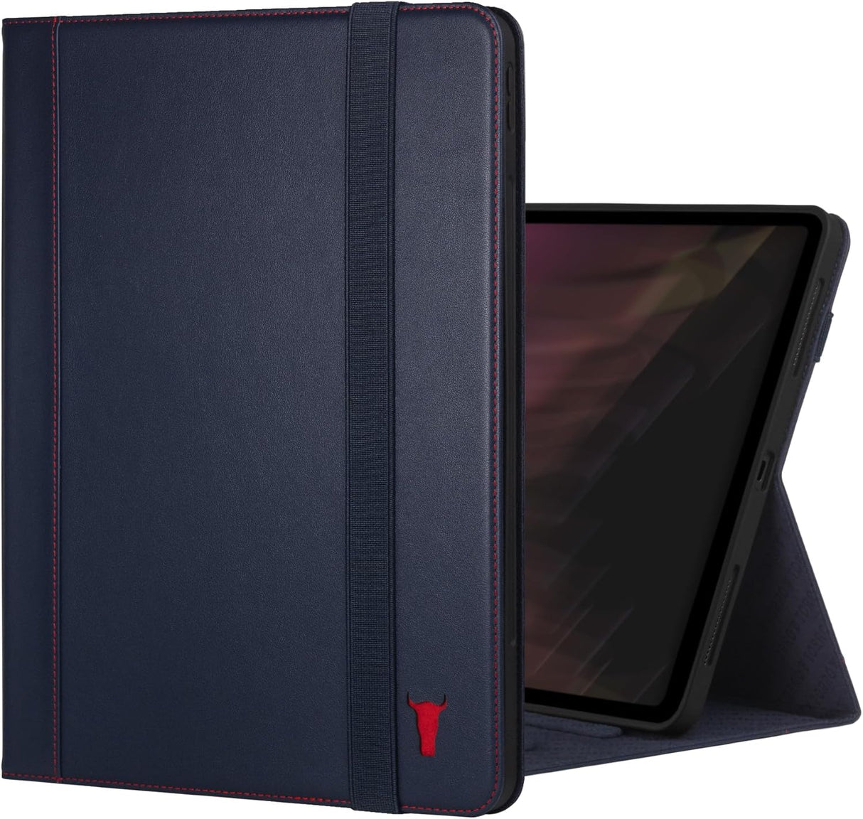 📱 TORRO Lederhülle iPad Pro 13" – Echtleder, Standfunktion,Blau - B-Ware