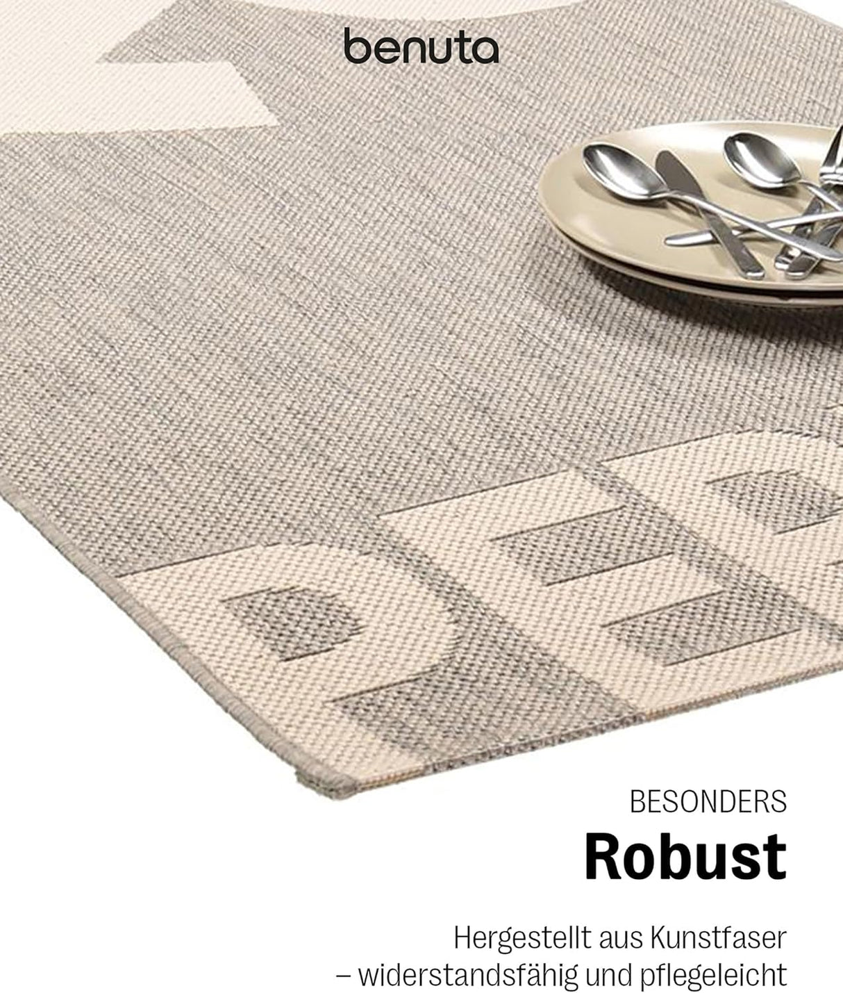 🧼 Benuta Küchenläufer Grau 80x200 cm