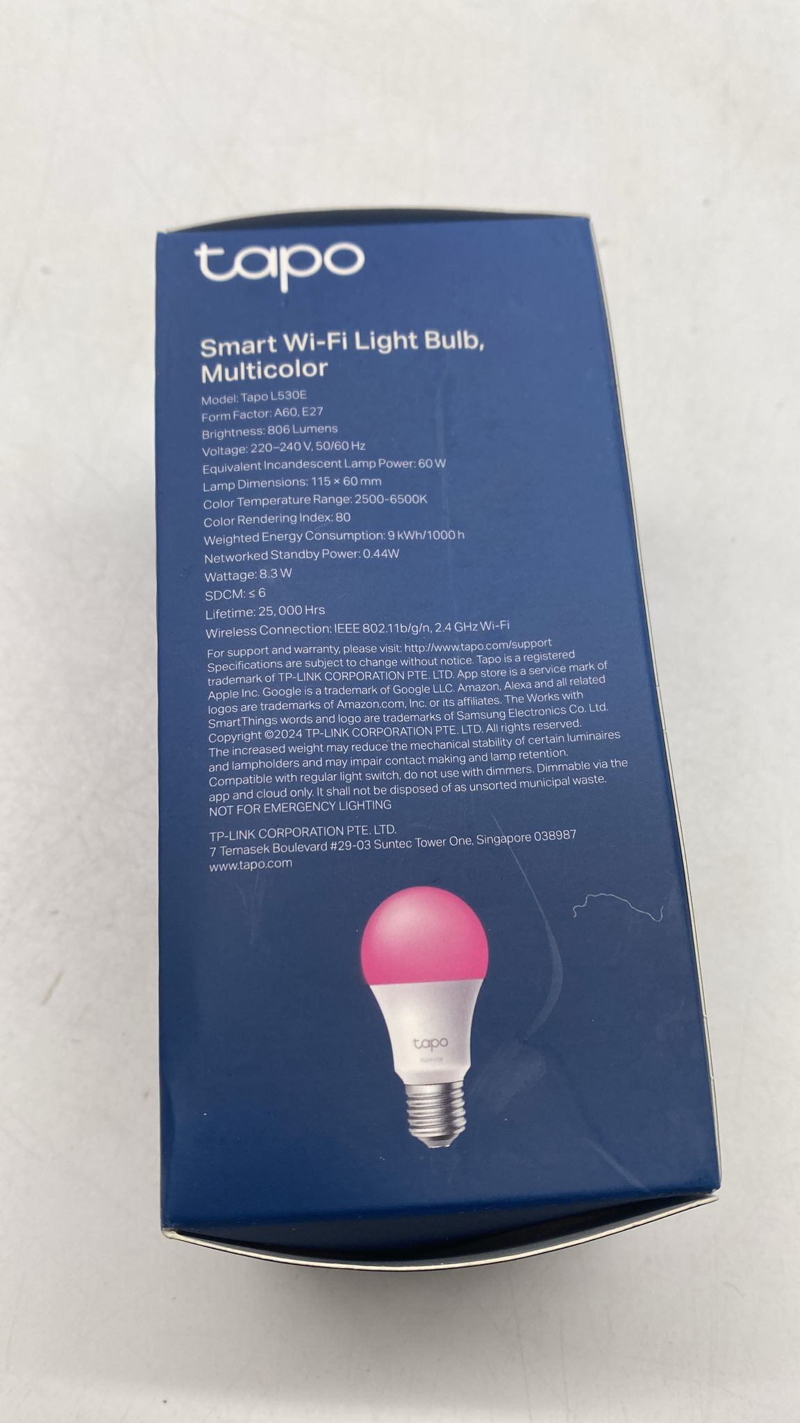 💡 TP-Link Tapo L530E Smart WiFi Lampe – E27, Multicolor - B-Ware