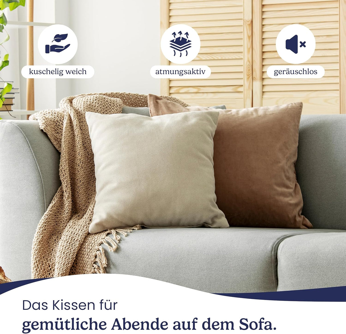 🛏️ Gentle North Kissen 2er-Set 45x45 cm