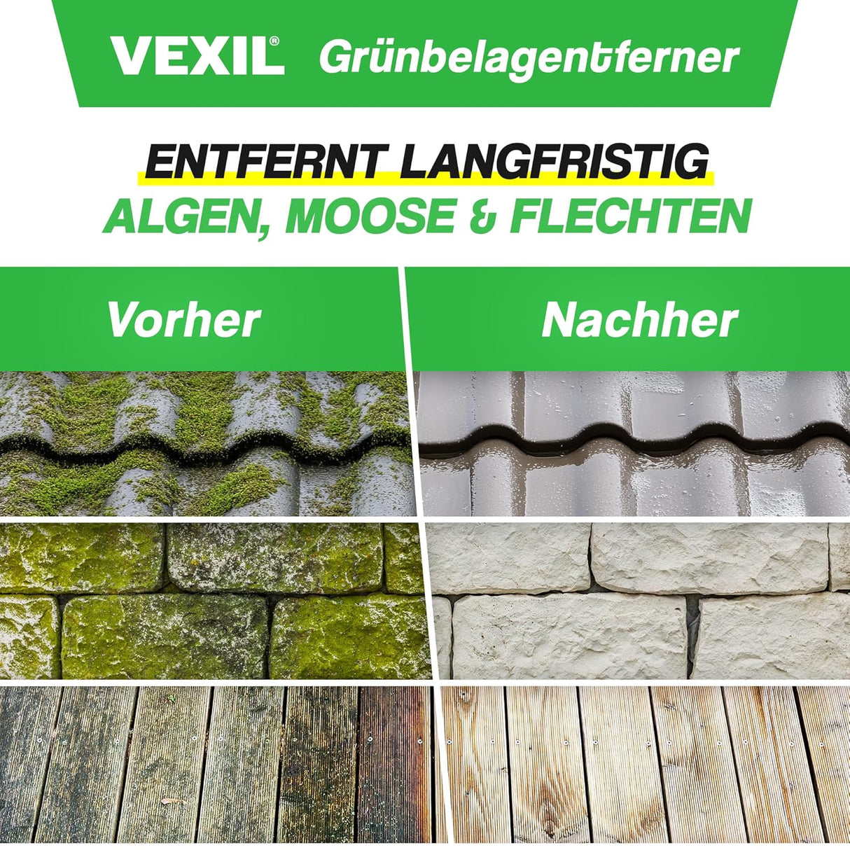 🌿 VEXIL® Grünbelagentferner 1L