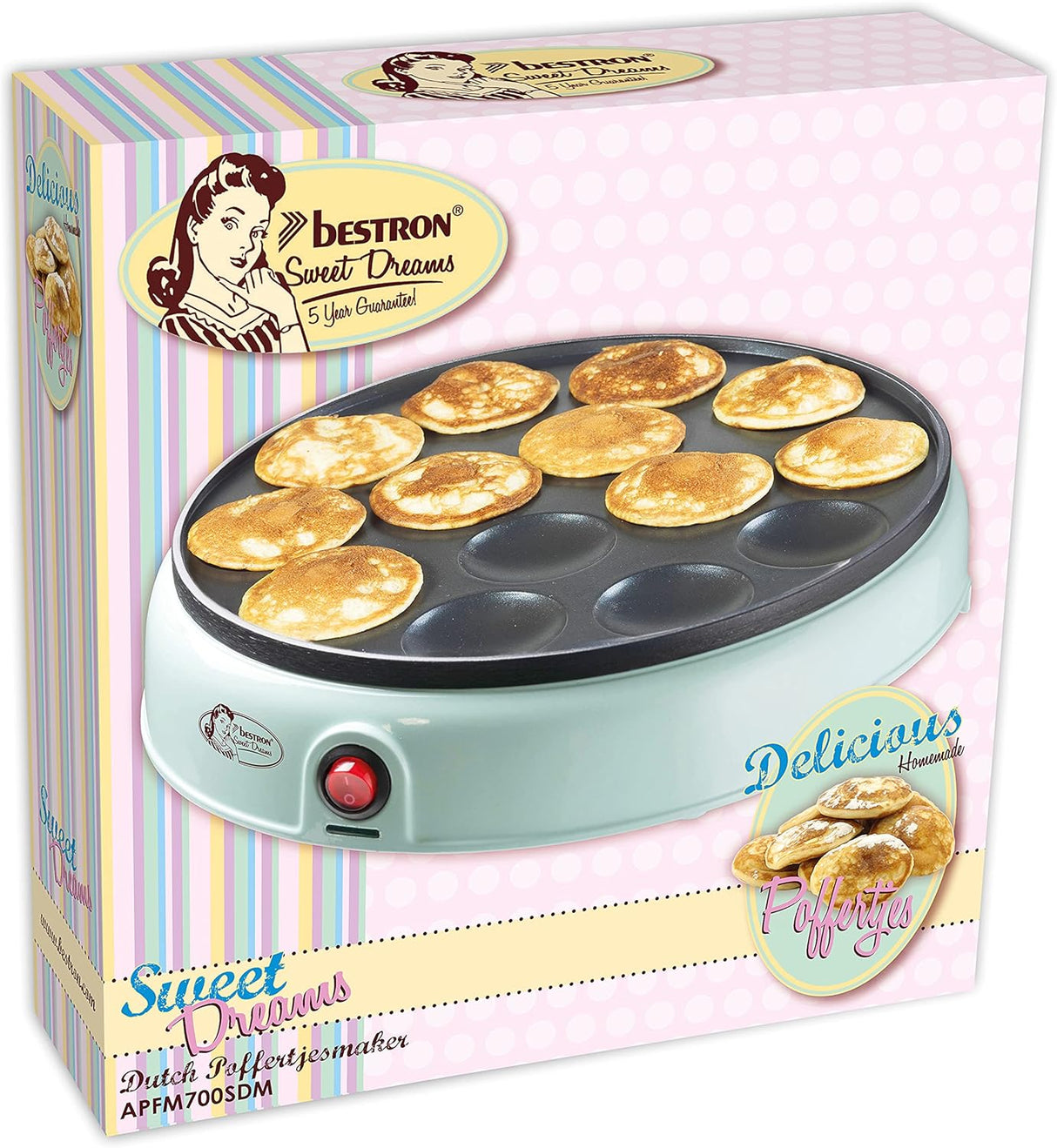 🌟 BESTRON APFM700SDM Poffertjes-Gerät – Für den perfekten Genuss 🌟