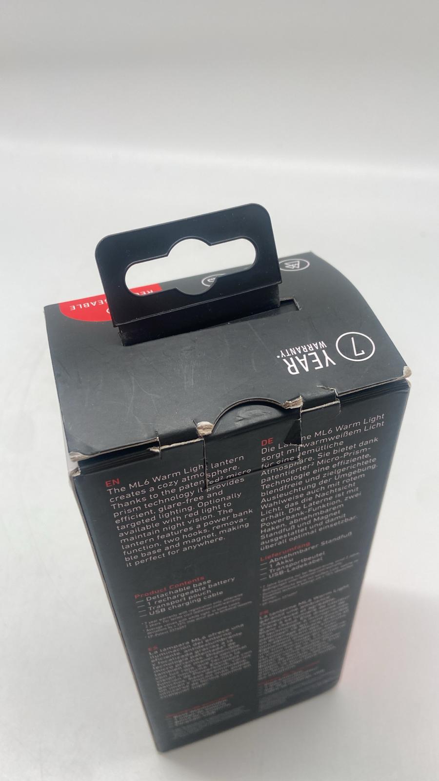 Ledlenser ML6 Warm Light – LED Laterne (Schwarz) - B-Ware