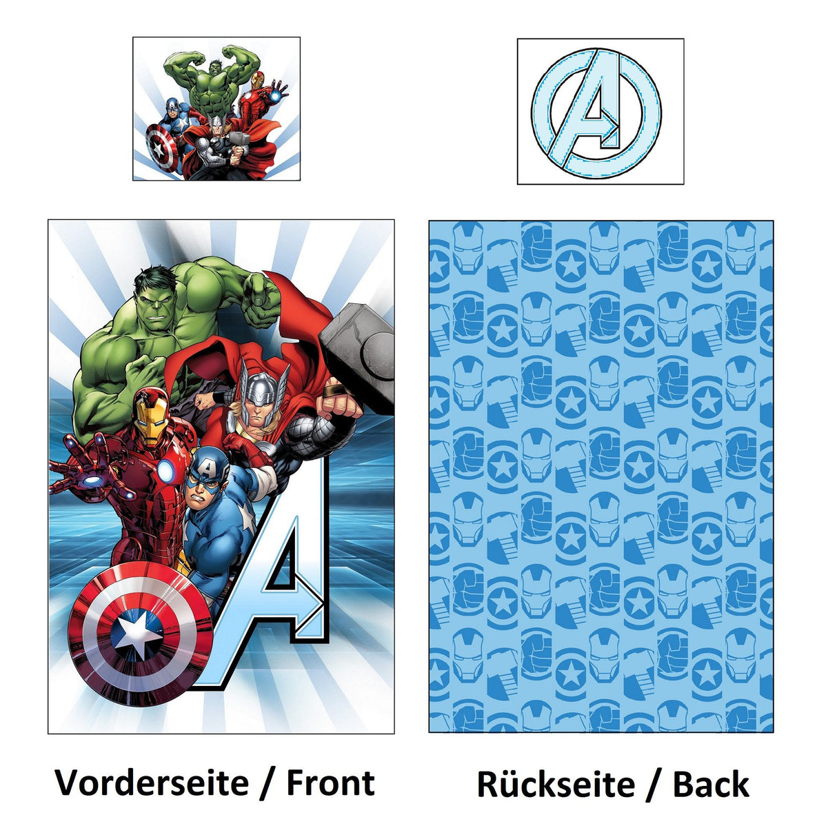 🛏️ Familando Avengers Kinderbettwäsche