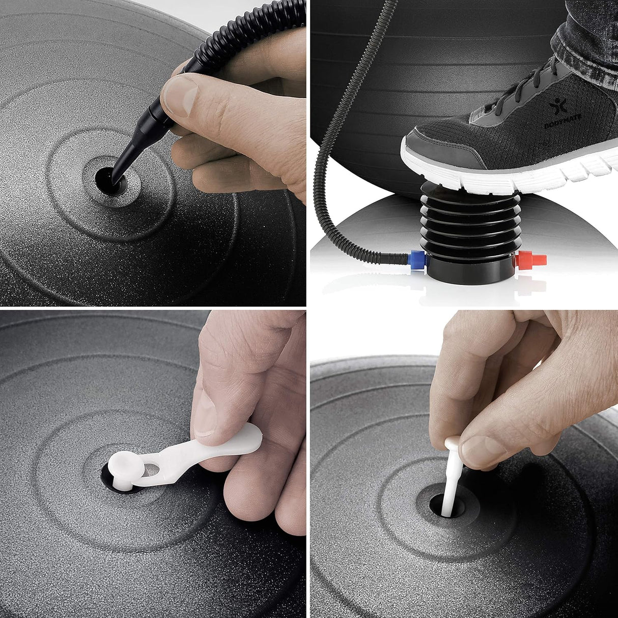 🏐 BODYMATE Gymnastikball 75 cm Anthrazit