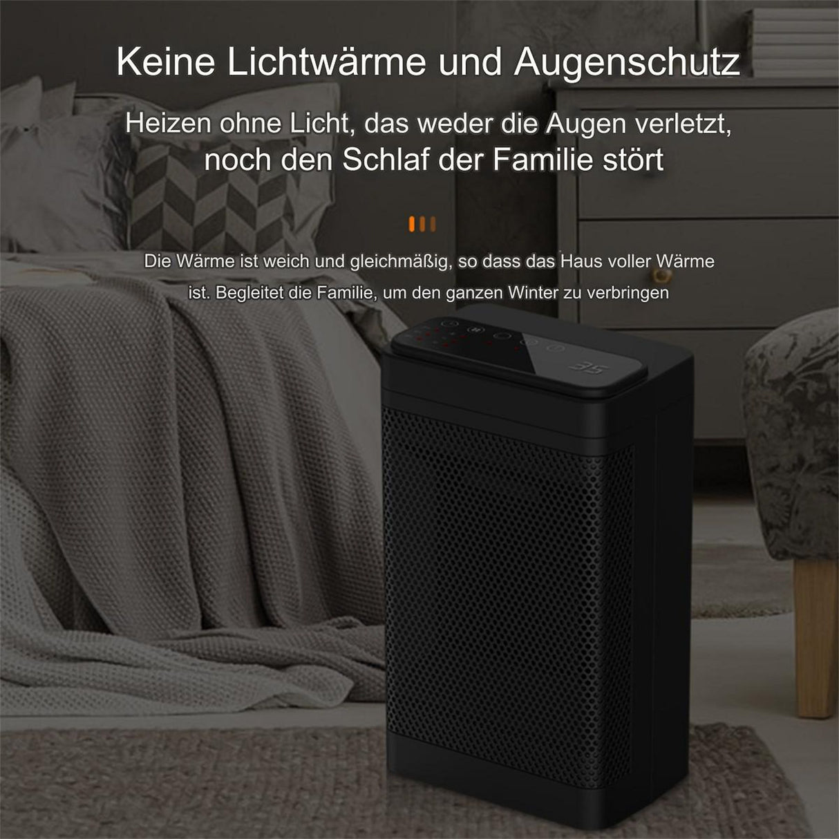 🌀 ELKUAIE Heizlüfter 1200W