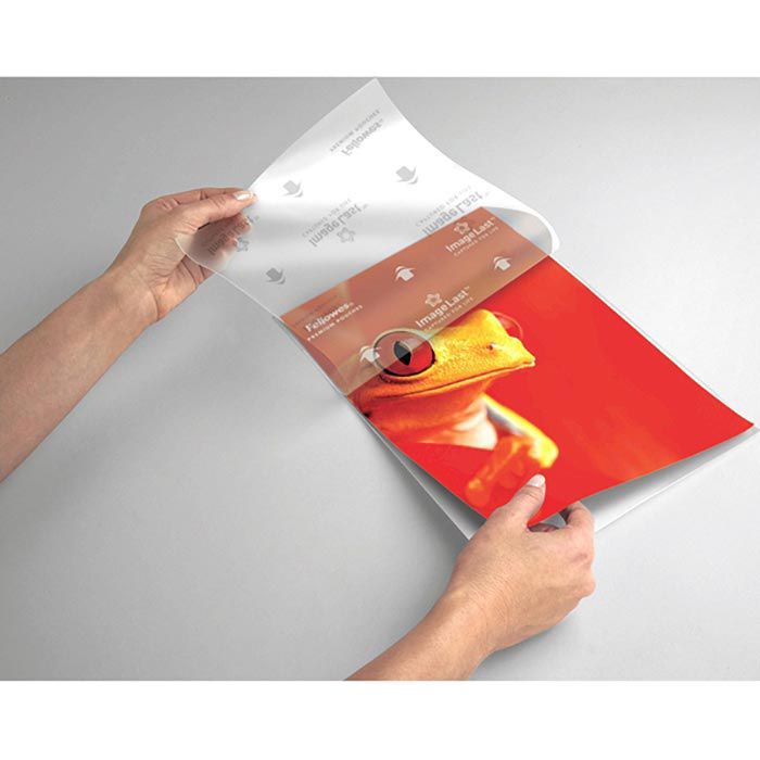 📄 Fellowes 53074 ImageLast, DIN A4, 125 mic, glänzend – 100 Stück – B-Ware!