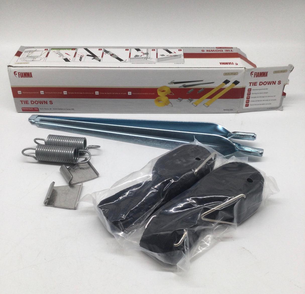 🌟 Fiamma Tie Down S Ankerbänder – Schwarz – B-Ware