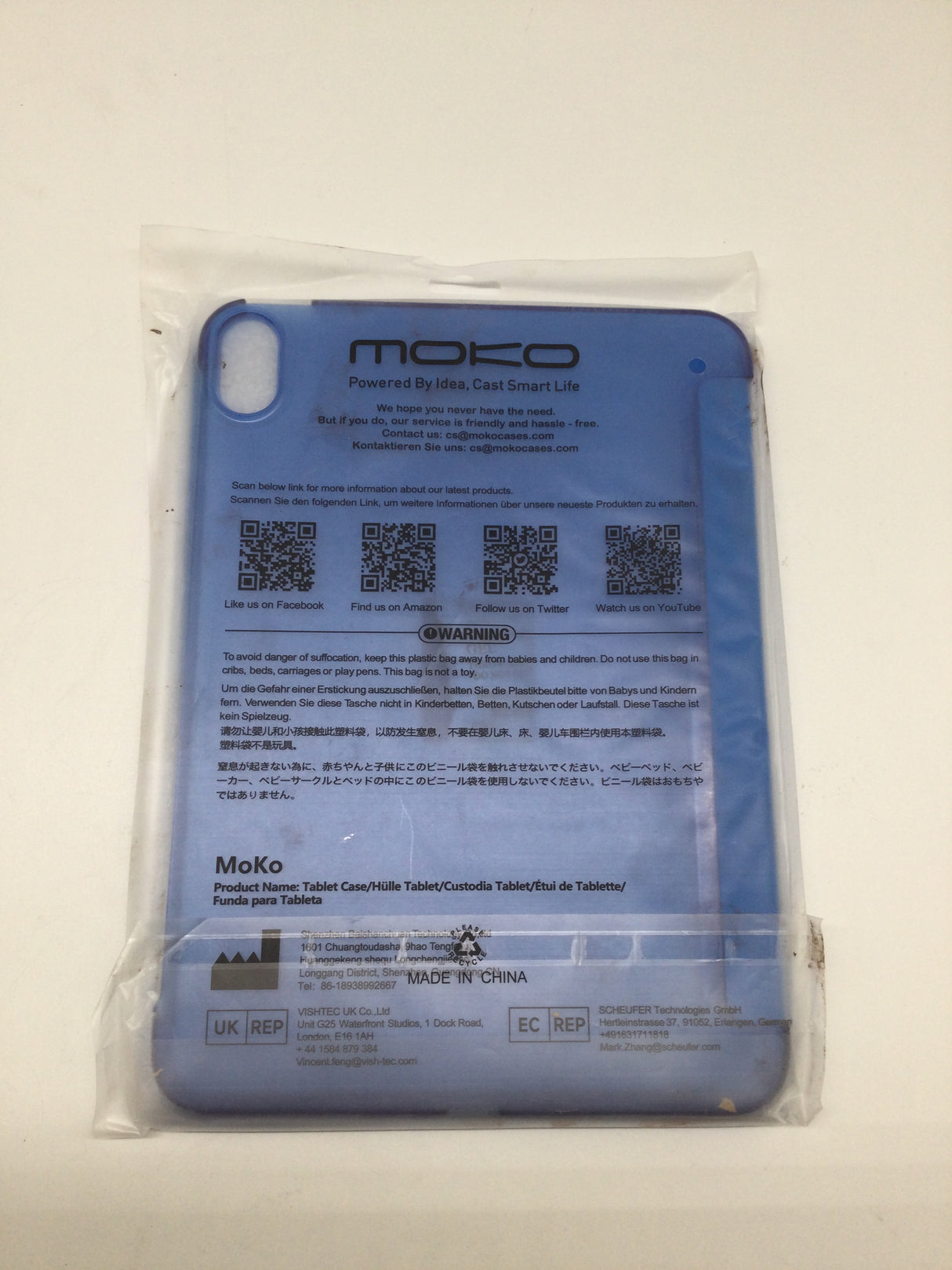 MoKo Case für iPad 10.9 (2022) – Kobaltblau (B-Ware)