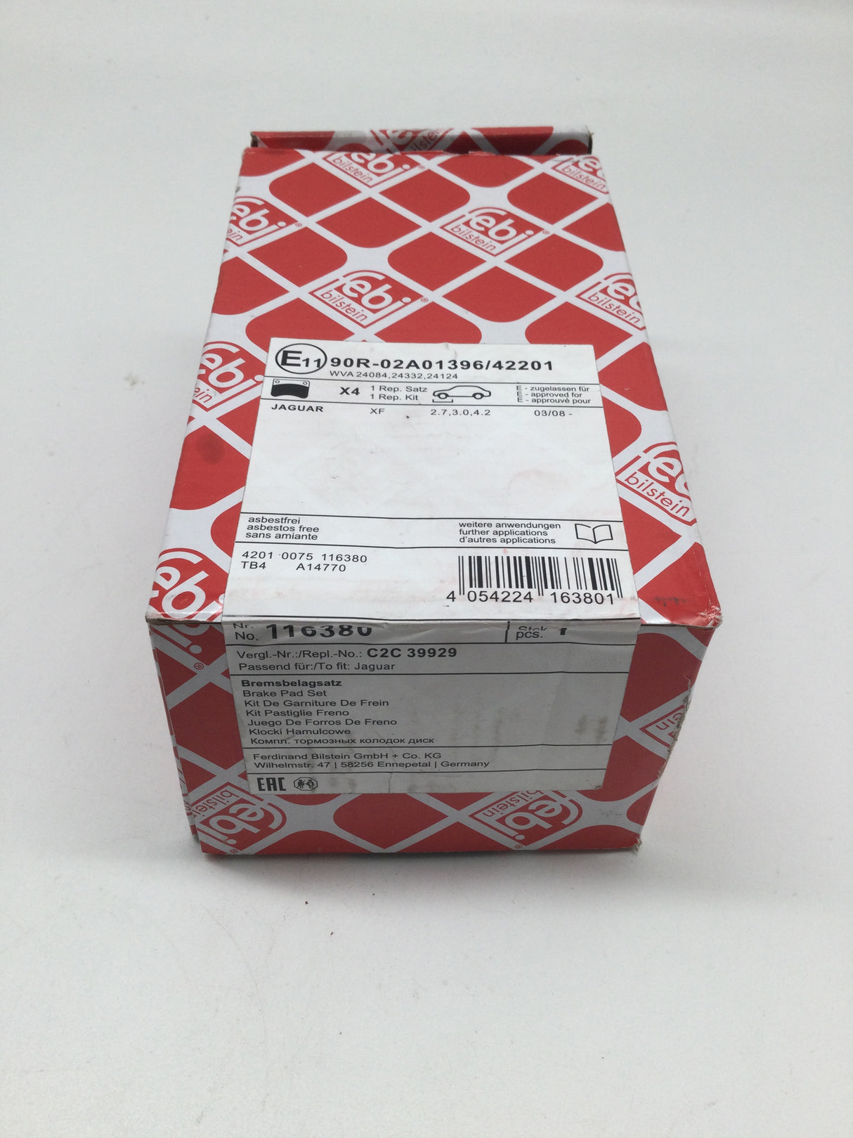 🚗 febi bilstein 116380 Bremsbelagsatz – B-Ware!