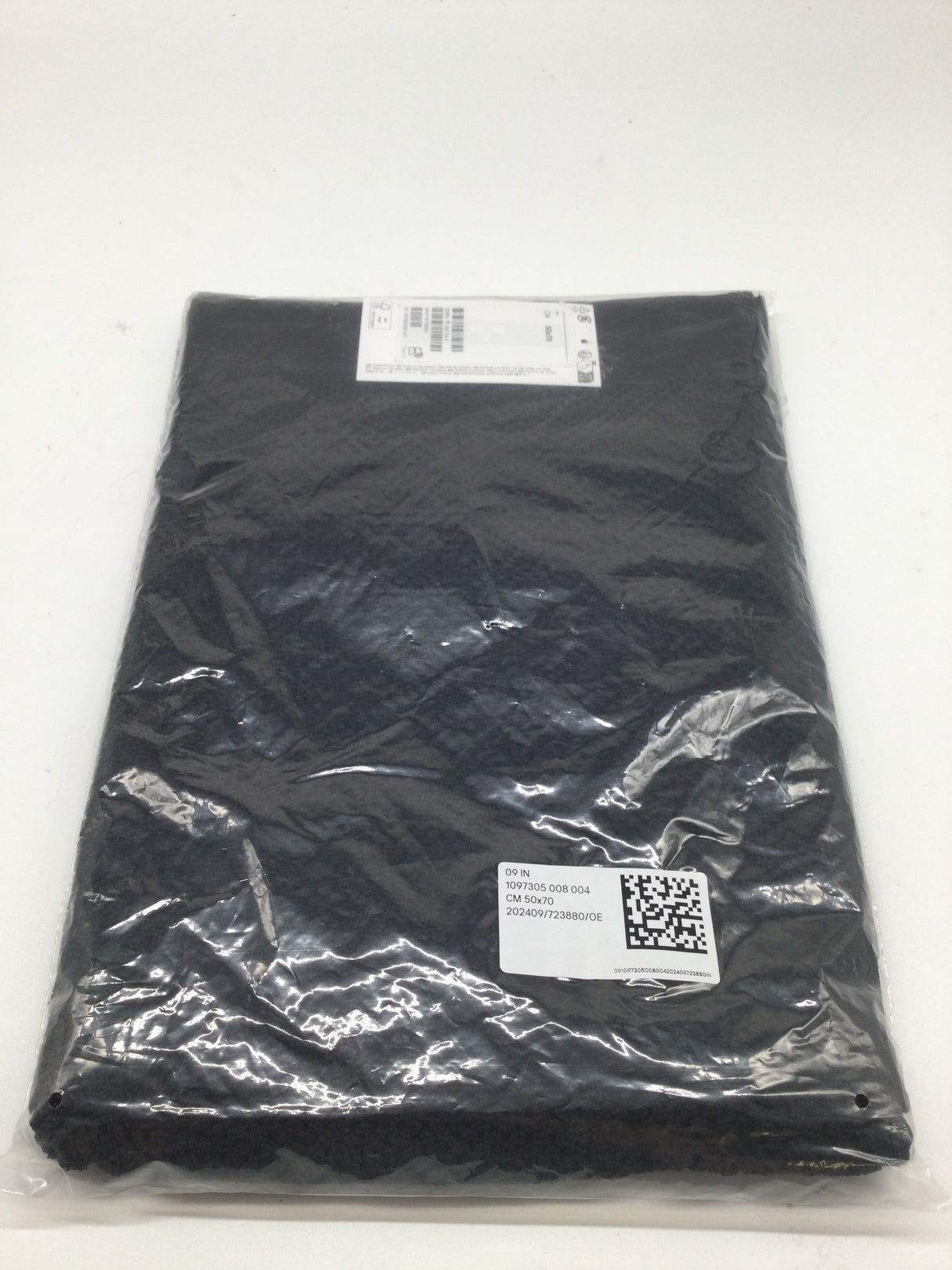 🛁 H&M Handtuch aus Baumwollfrottee – Schwarz