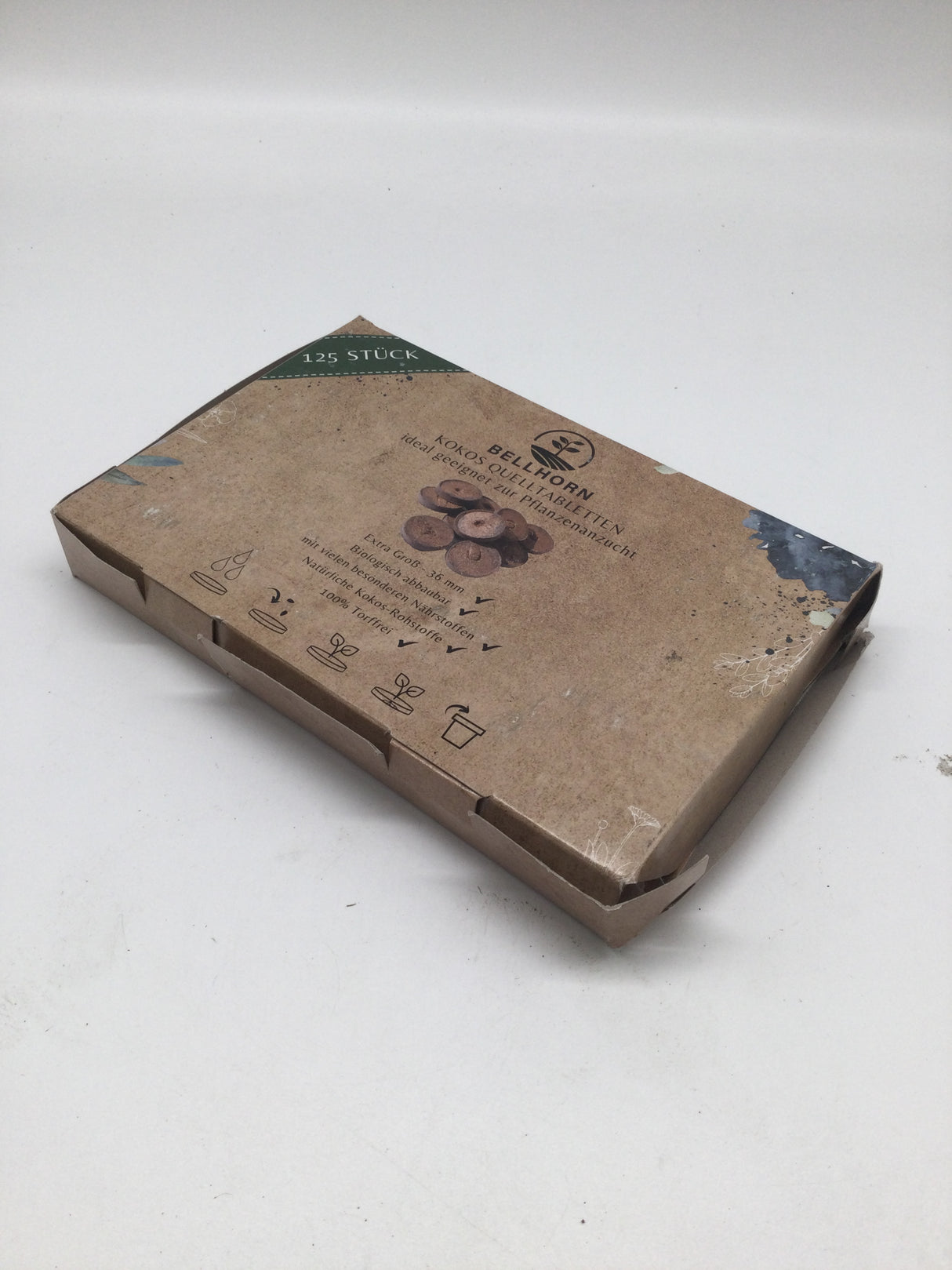 🌱 Bellhorn 125 Bio Kokos Quelltabletten – B-Ware