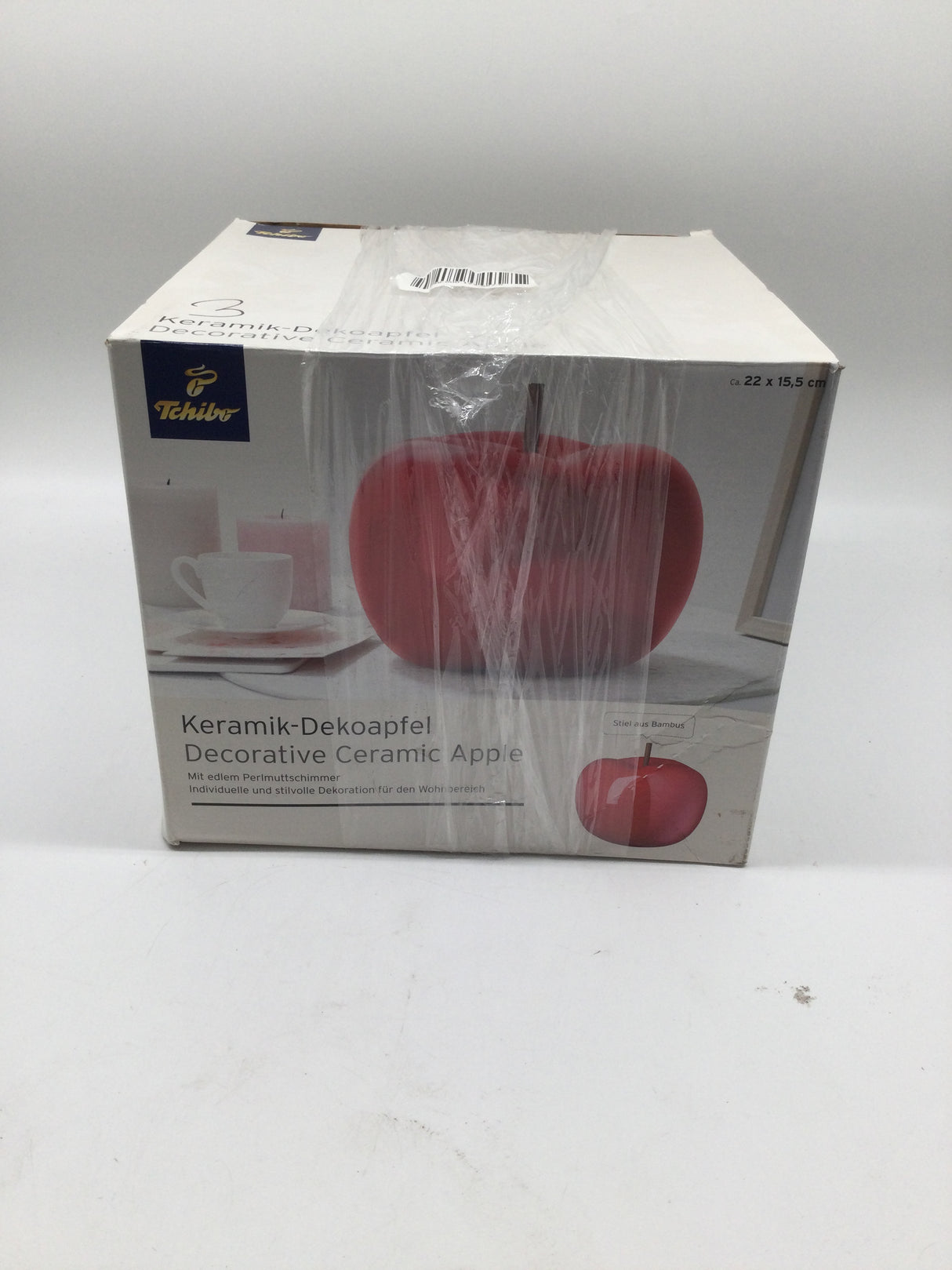 🍎 Tchibo Keramik-Dekoapfel – B-Ware!