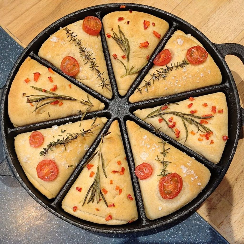 🔥 BBQ-Toro Gusseisen Grillpfanne mit 8 Zonen Ø 22,5 cm