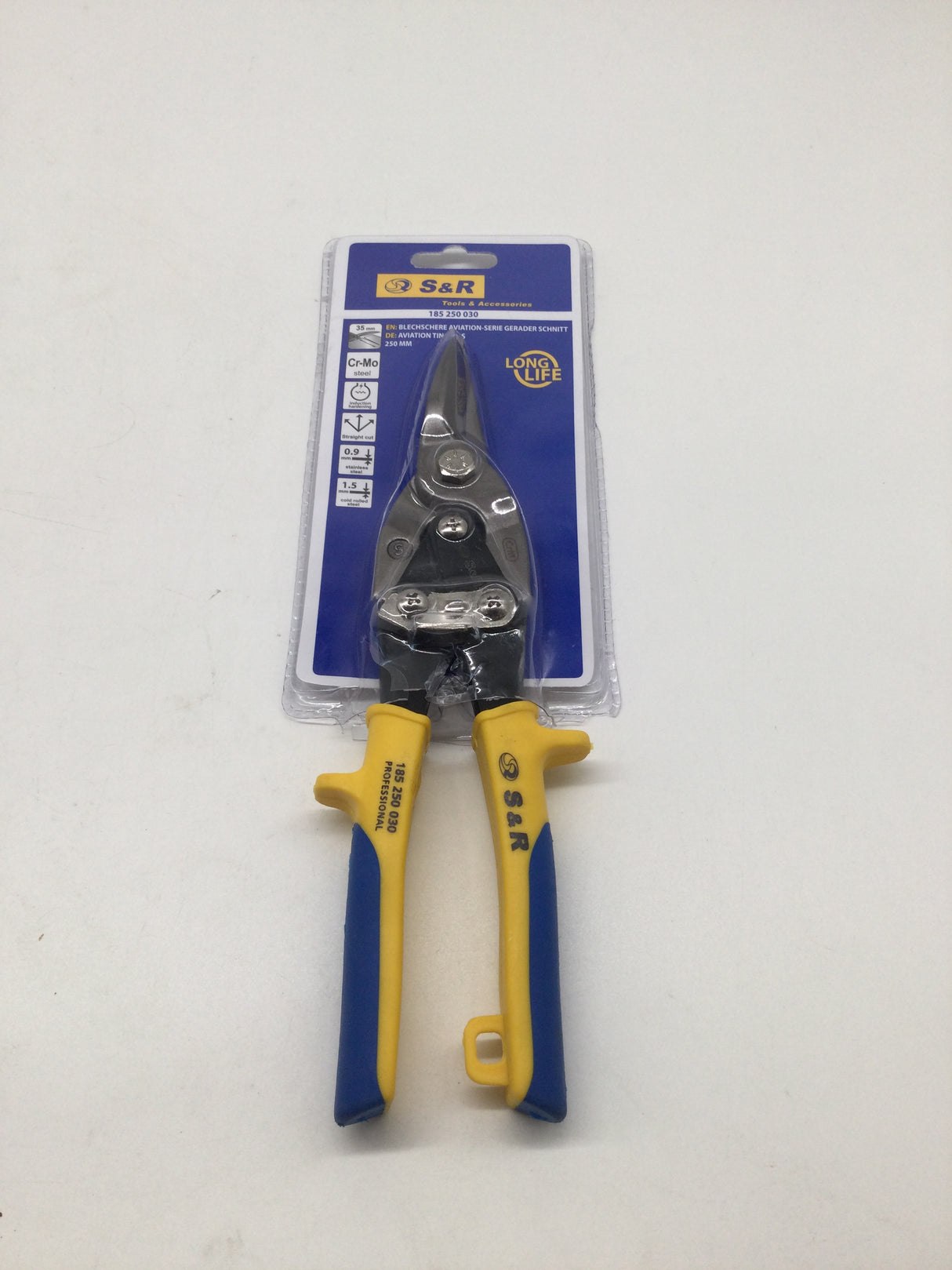 ✂️ S&R Blechschere Aviation, gerade 250 mm – B-Ware!