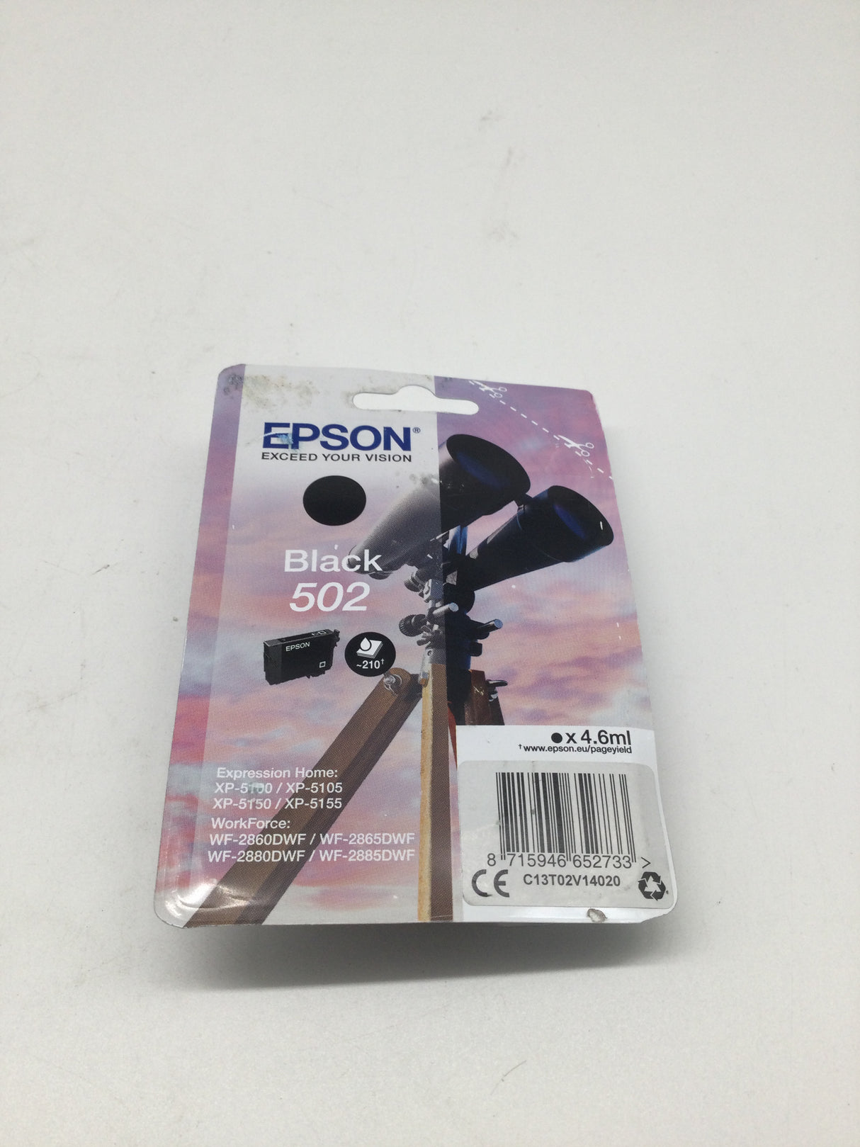 🌟 Epson Singlepack Black 502 Ink 4.6ml
