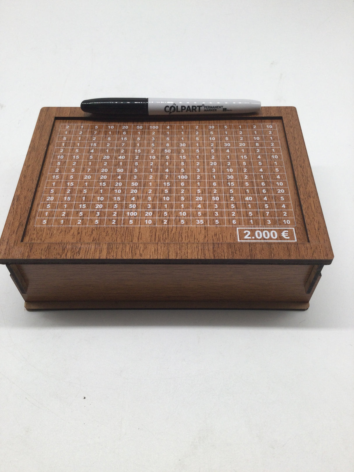 🌟 Holzspardose mit Zähler – 2000€ Kapazität 🌟