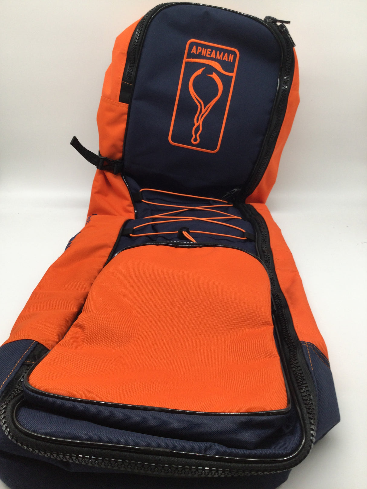 🌟 Rucksack Apneaman PERFECT – Dunkelblau/Orange (B-Ware)