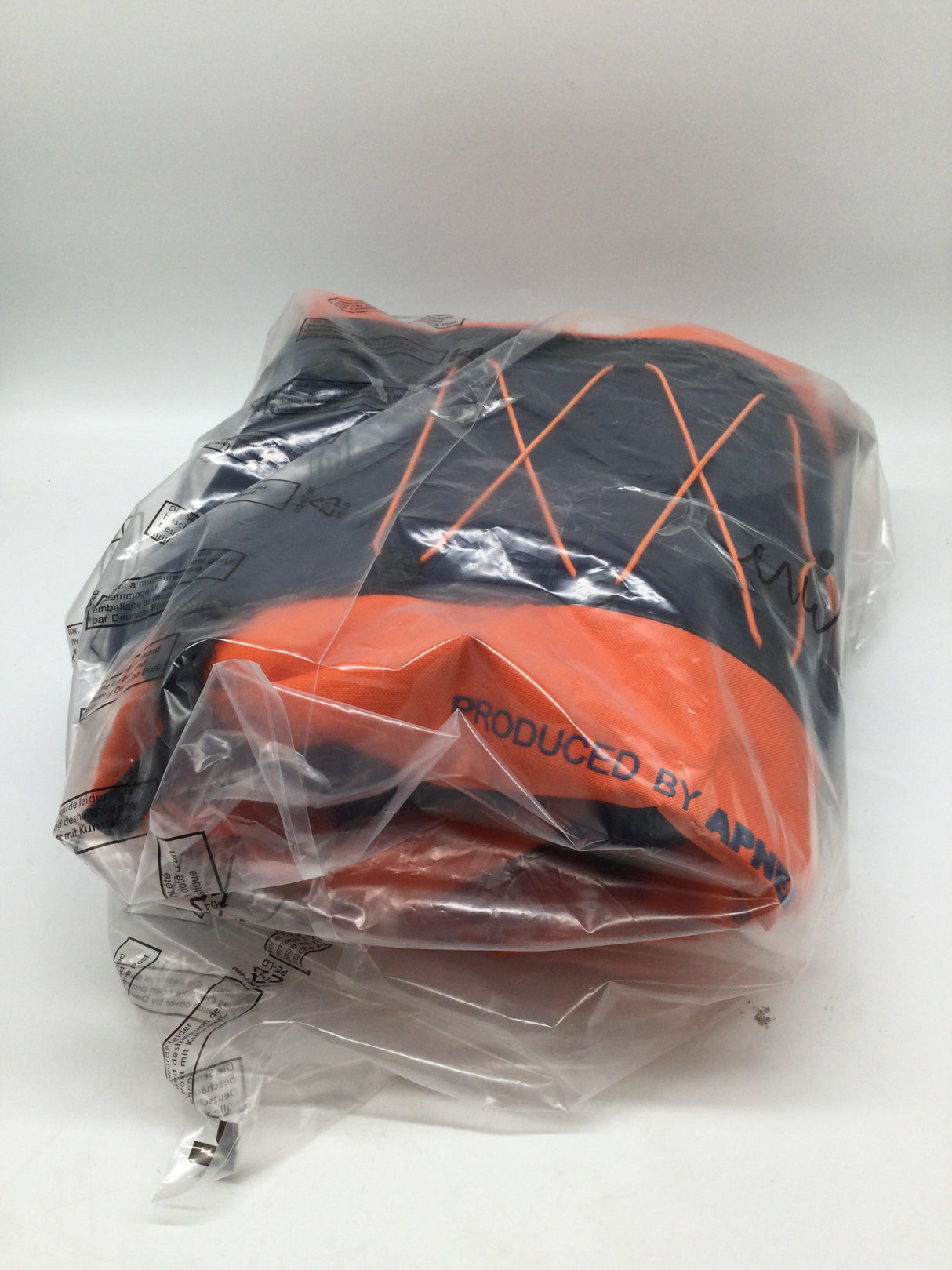 🌟 Rucksack Apneaman PERFECT – Dunkelblau/Orange (B-Ware)