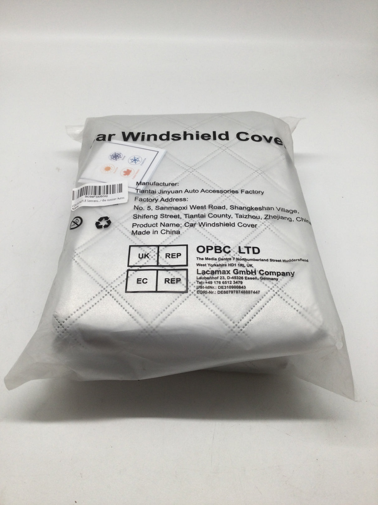 COLOCASTLE Frontscheibenabdeckung 199x128cm