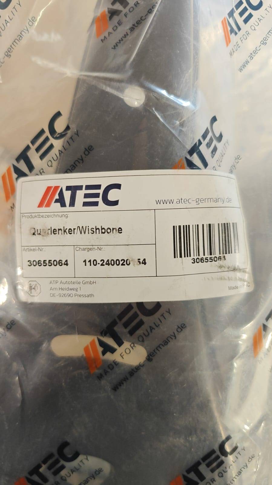 🔧 ATEC 30655064 Querlenker hinten unten – B-Ware!