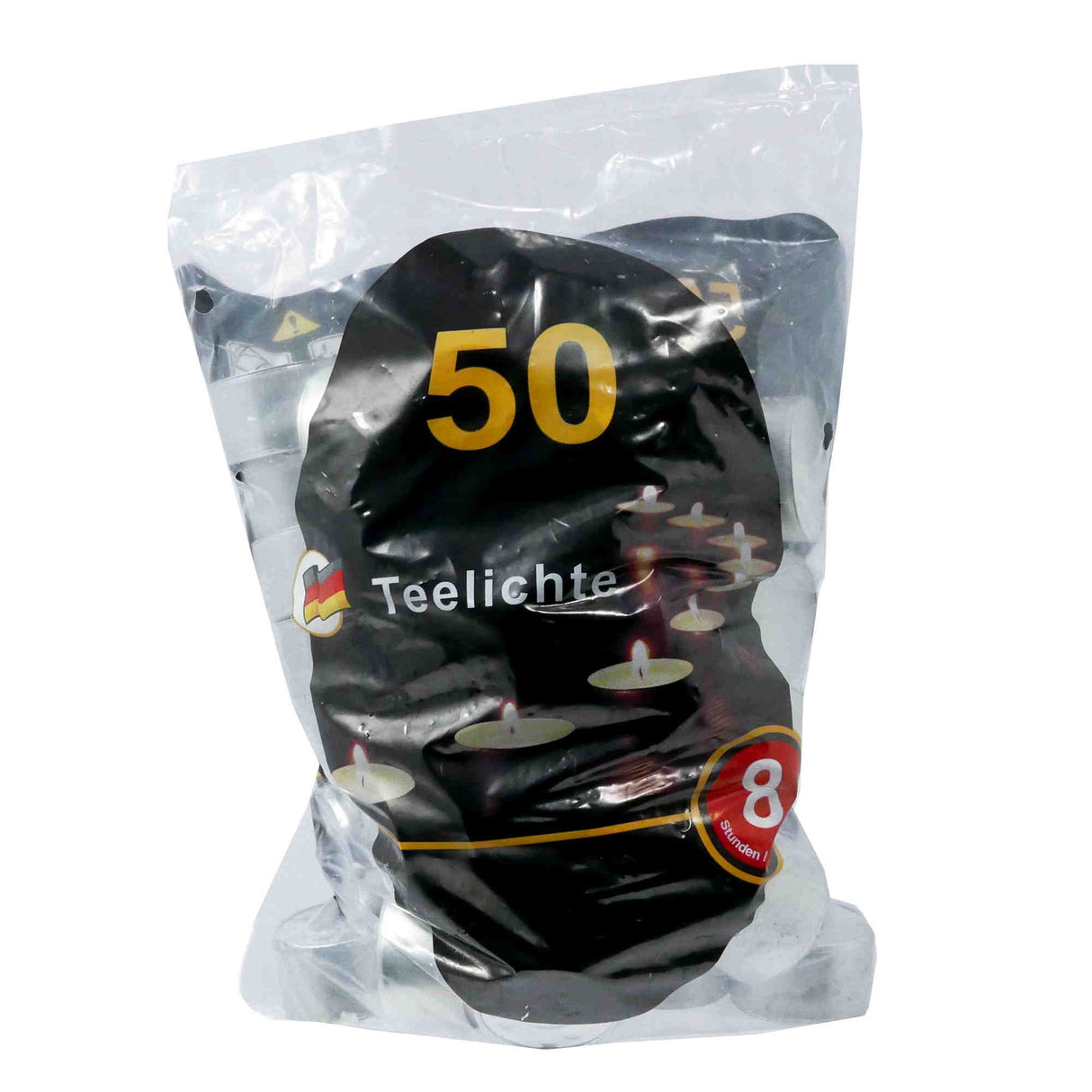 🕯️ Jaspers Karl GmbH 50 Teelichter 8h Brenndauer