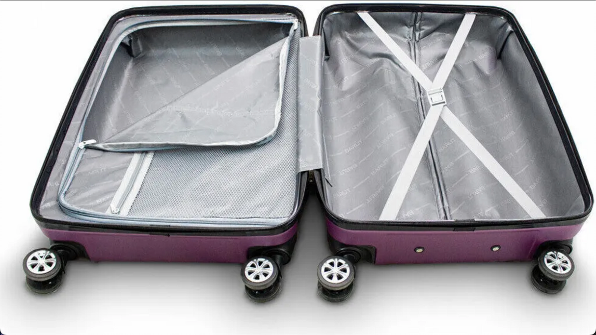 🧳 Barut Trolley Hartschalenkoffer M – Lila